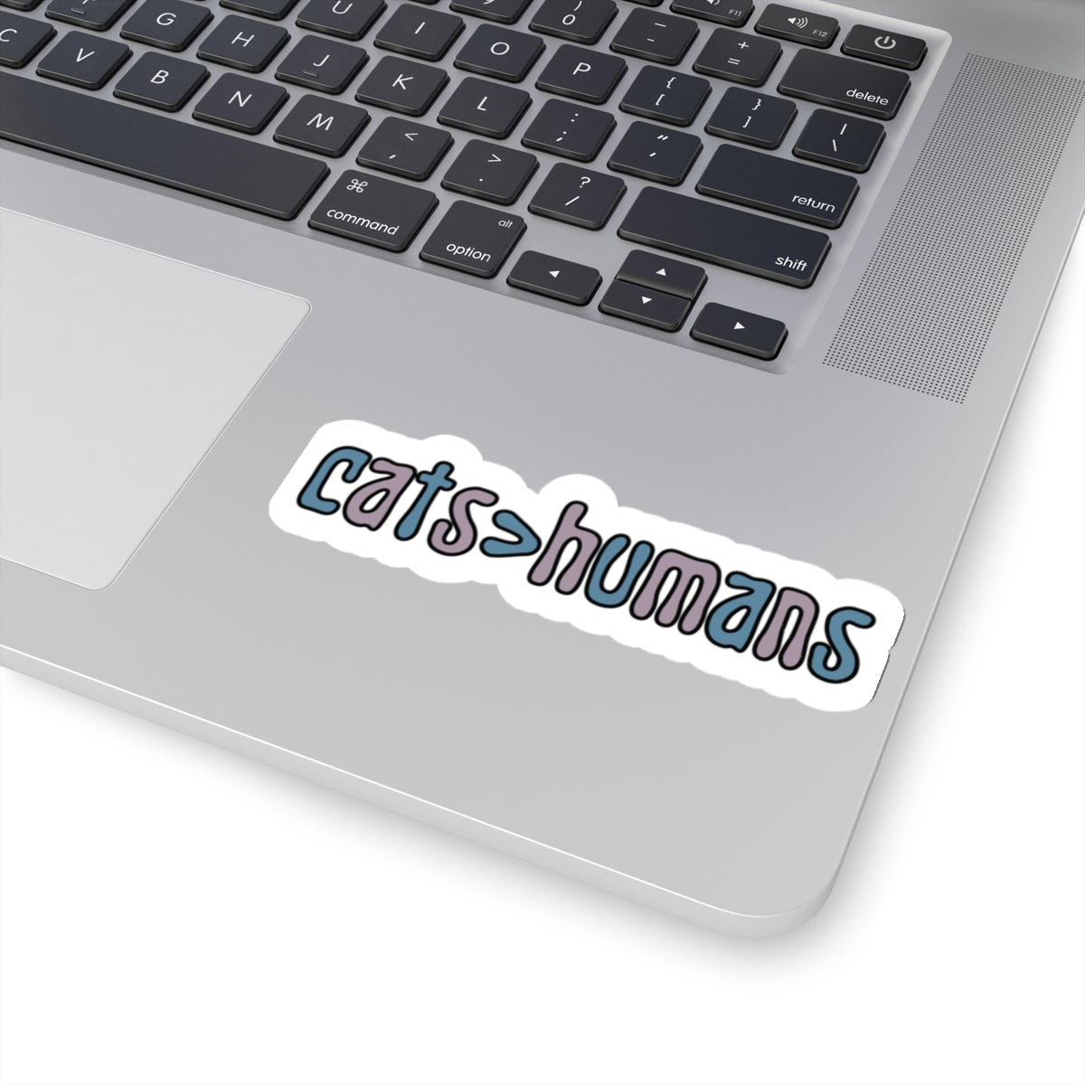 Cats > Humans Vinyl Sticker, Laptop Sticker, Cup Sticker, Cat sticker, Gift for her, Gift for him, Gift for cat lover, Water Resistant