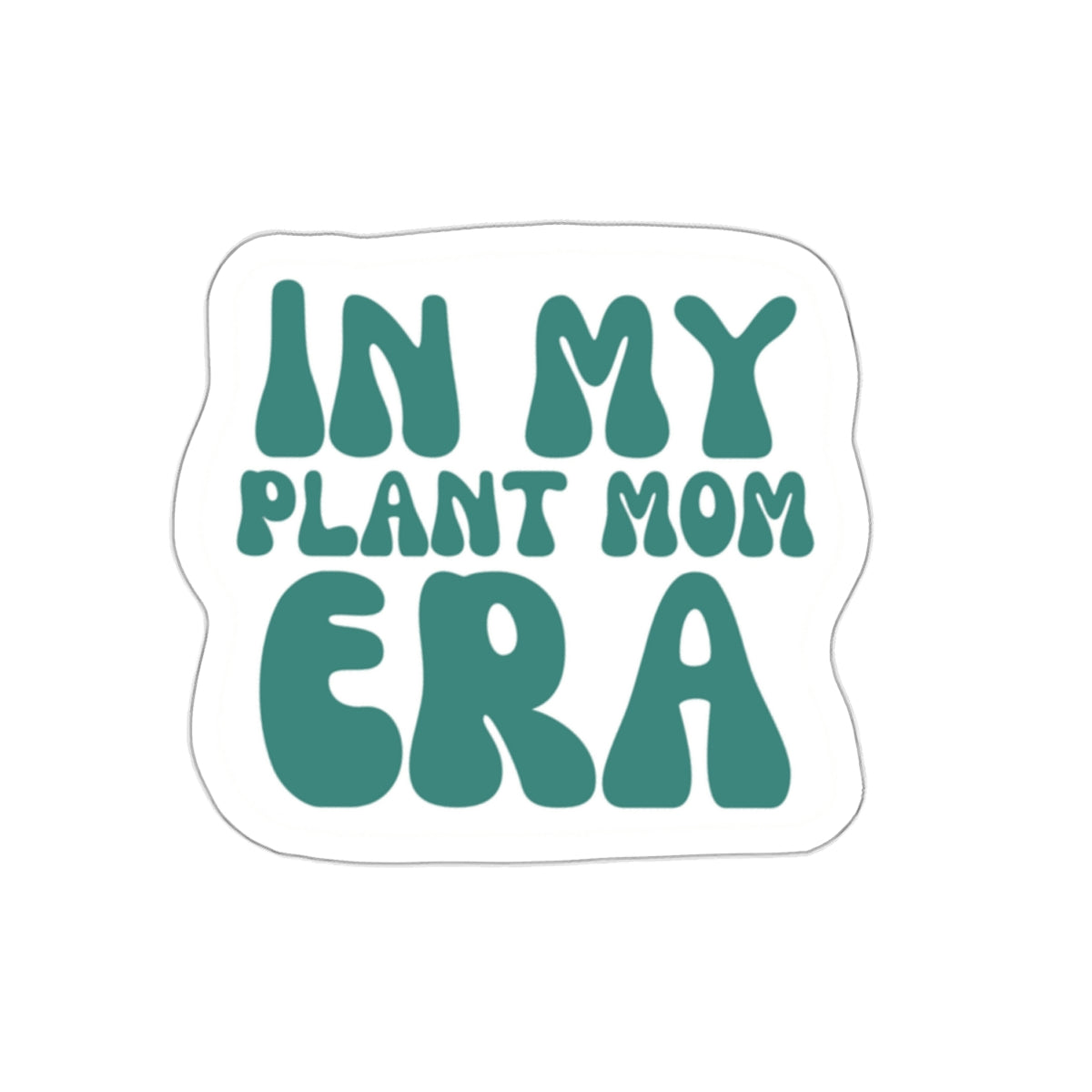 Plant mom era sticker, vinyl sticker, plant mom, plant lover, era sticker, gift idea, gift for her, Mothers Day gift, trendy, cup sticker