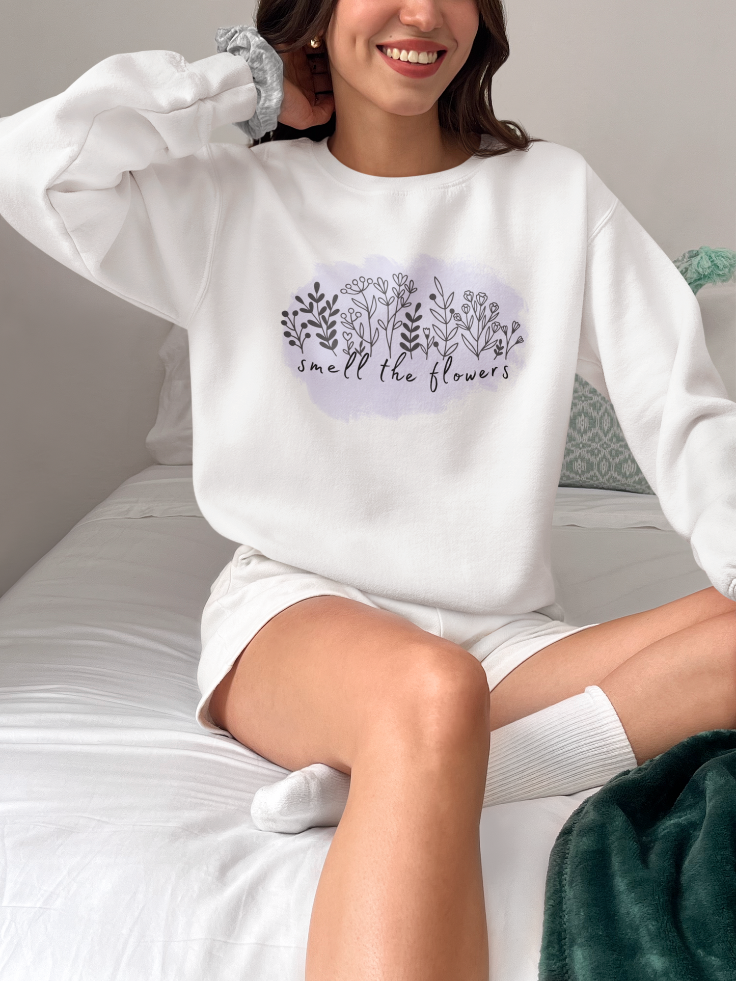 Smell the Flowers - Unisex Heavy Blend™ Crewneck Sweatshirt