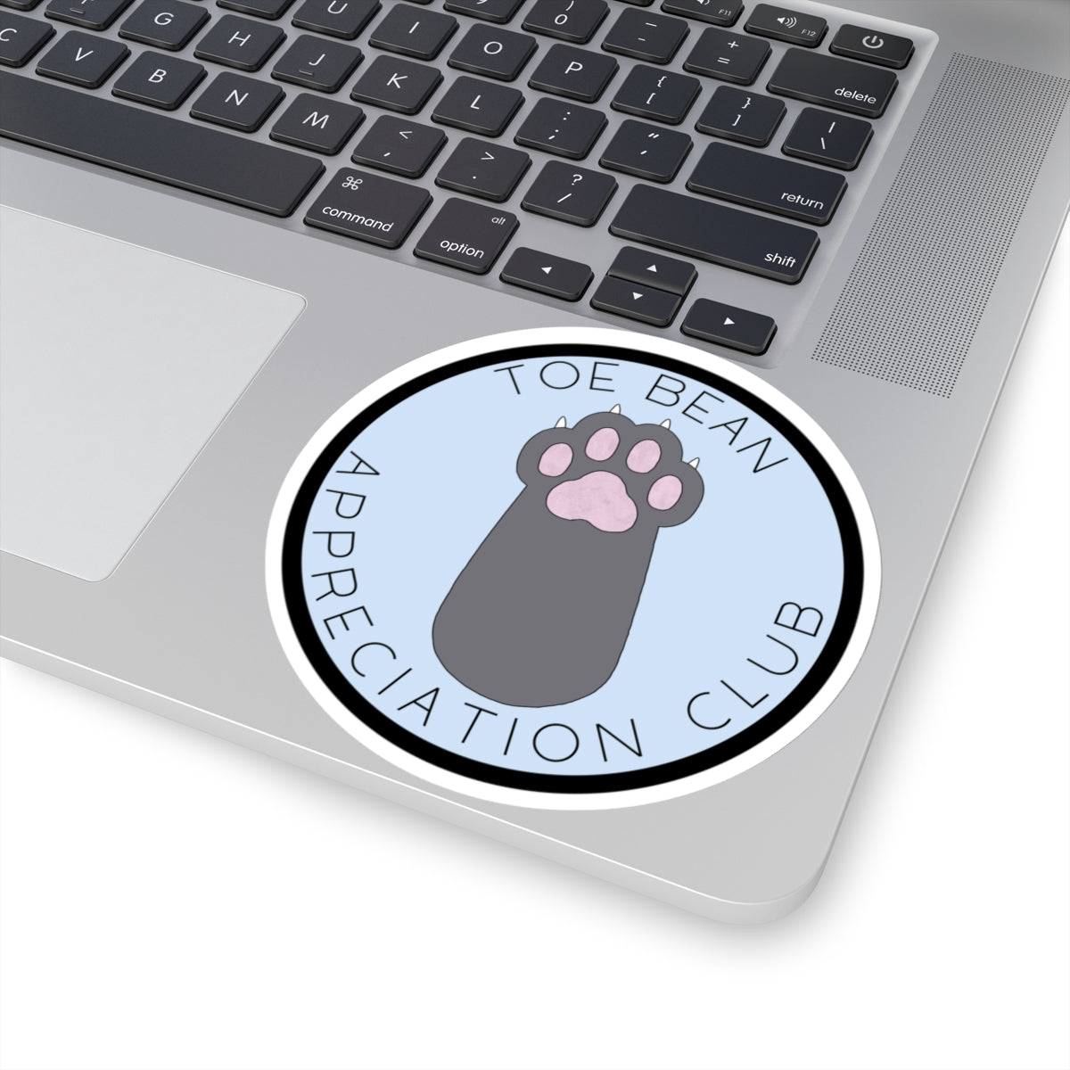 Toe bean appreciation club vinyl sticker, cat lover sticker, gift for her, gift for mom, Mothers Day gift, gift idea, cat sticker, trendy